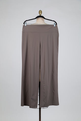 Pantalon gris fumé à jambe large (XL)