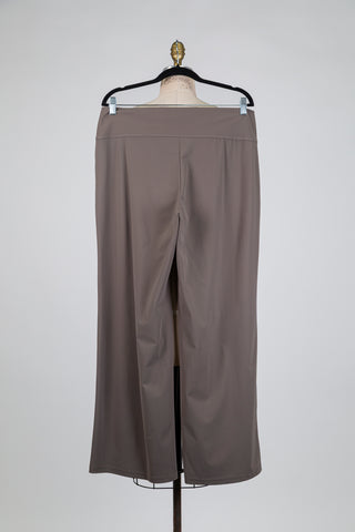 Pantalon gris fumé à jambe large (XL)