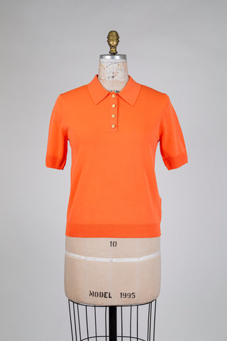 Chandail polo orange tangerine (4 à 14)