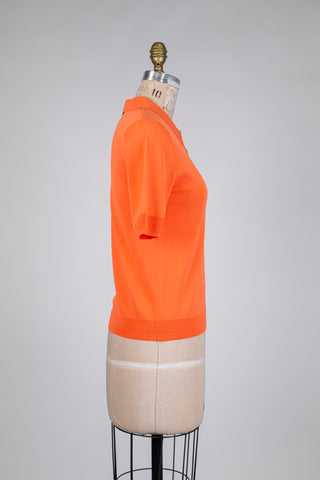 Chandail polo orange tangerine (4 à 14)