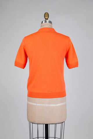 Chandail polo orange tangerine (4 à 14)