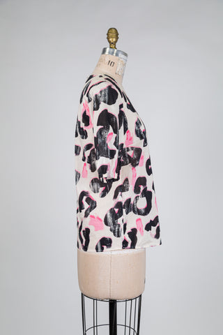 Haut animalier rose et noir  (4)