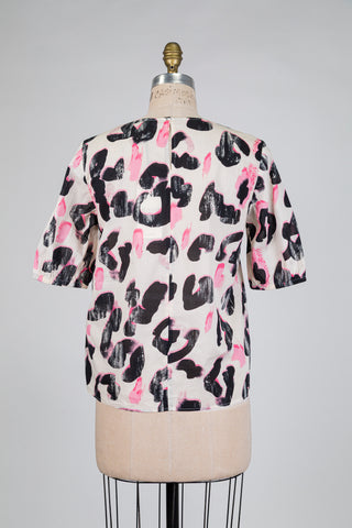 Haut animalier rose et noir  (4)