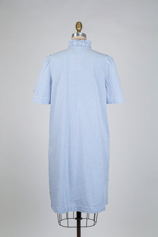 Embroidered striped shirt dress (6 to 12)