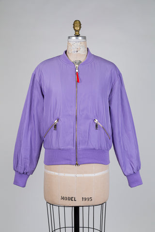 Powdered lilac bomber jacket (6 to 10)