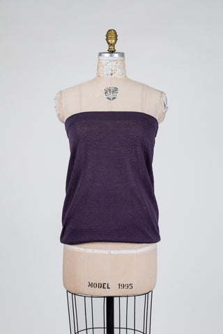 Sheer Purple Linen Skirt/Tube Top (M+L)