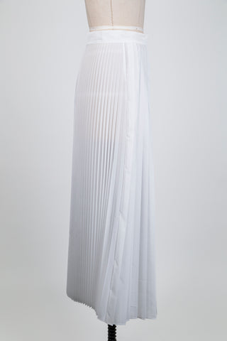 White pleated accordion skirt (S)