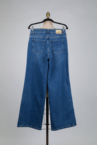Wide-leg denim trousers (6+10)