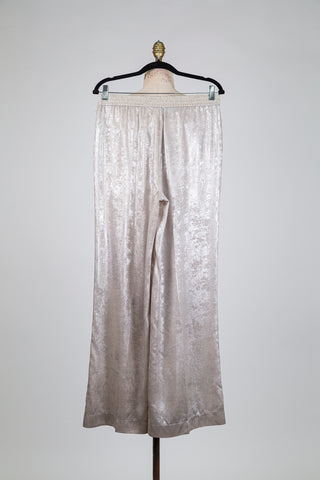 Champagne satin sheen trousers (8-12)