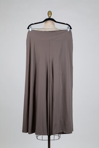 Pantalon palazzo gris fumé (L)