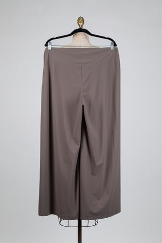 Pantalon palazzo gris fumé (L)