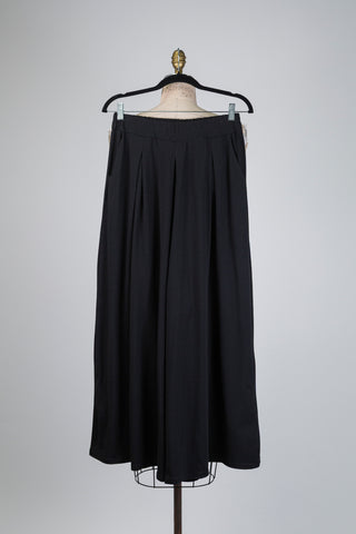 Pantalon palazzo noir en coton (TU)