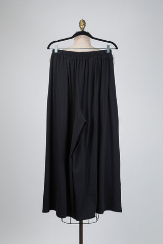 Pantalon palazzo noir en coton (TU)