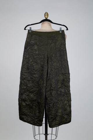 Pantalon métallique à effet froissé (XS)