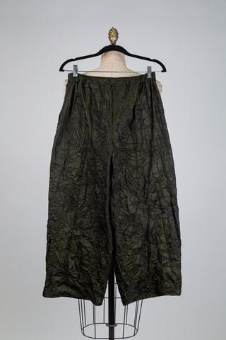 Pantalon métallique à effet froissé (XS)