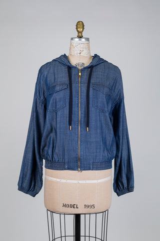 Veste en tencel effet denim (XL)