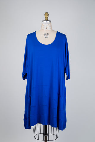 Tunique trapèze bleu indigo (TU)