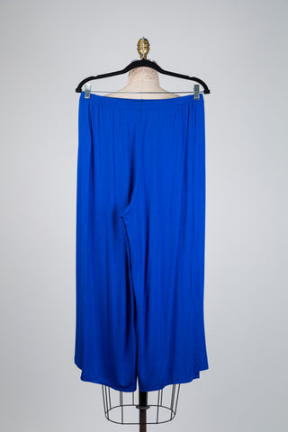 Pantalon ample bleu indigo (10+)