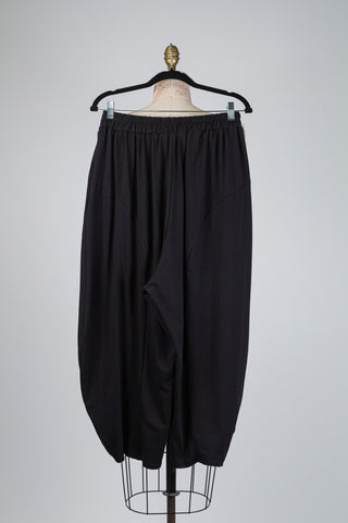 Pantalon ballon en coton noir (TU)