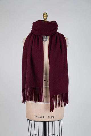 Foulard en laine bourgogne (TU)