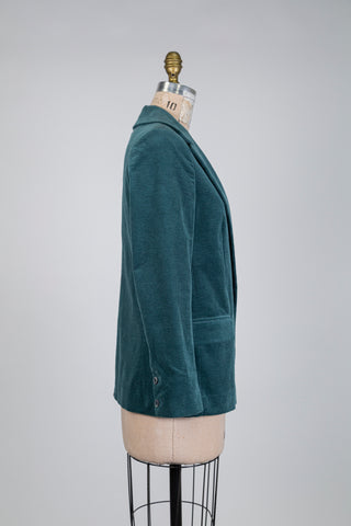 Blazer vert menthe en corduroy (S)