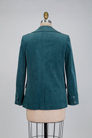 Blazer vert menthe en corduroy (S)