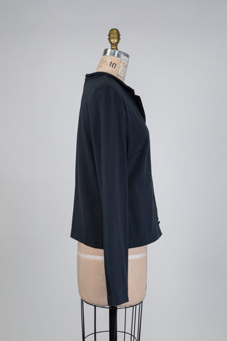 Boreal green jacket with mandarin collar (L)