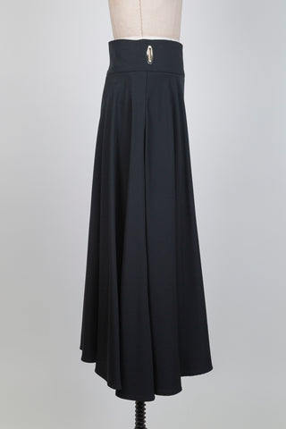 Double asymmetrical boreal green skirt (S)