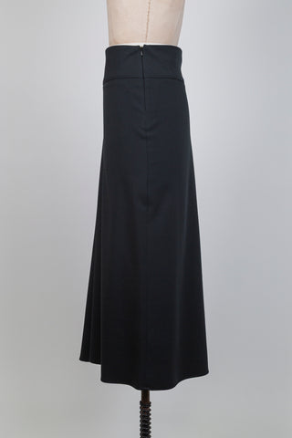 Double asymmetrical boreal green skirt (S)