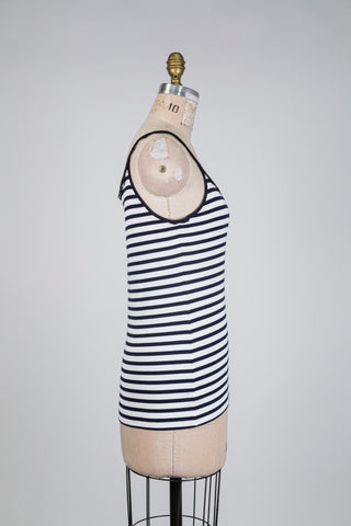 Camisole matelot à col dentelle (M/L)