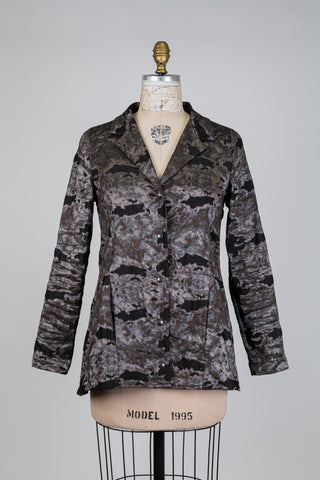 Bronze and black camo-chic blazer (XS+S)