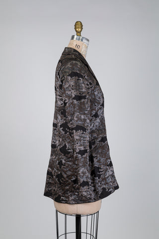 Bronze and black camo-chic blazer (XS+S)