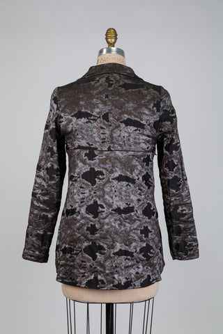 Bronze and black camo-chic blazer (XS+S)