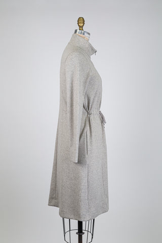 Heather beige zip dress (6)