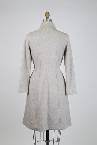 Heather beige zip dress (6)