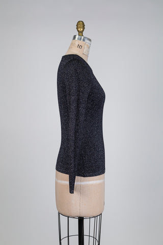 Sparkling navy sweater (S)