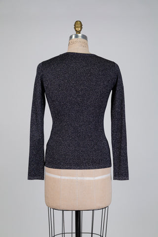 Sparkling navy sweater (S)