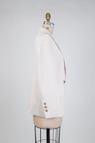 Eggshell corduroy blazer (8-14-16)