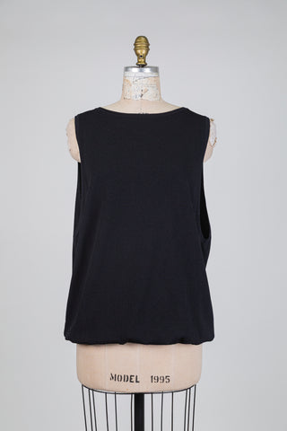 Black balloon tank top (one size)