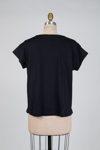 Black T-shirt with kitten heart design (M+L)