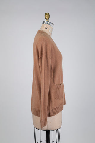 Chandail en tricot caramel (6)