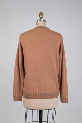Chandail en tricot caramel (6)