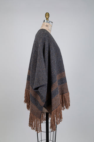 Grey cape with caramel stripes (6)
