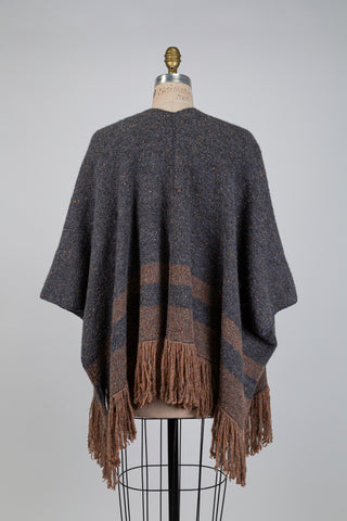 Grey cape with caramel stripes (6)