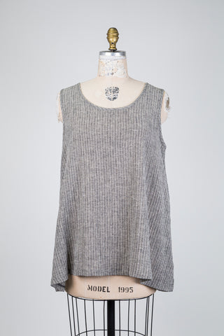 Grey marl trapeze tank top (10+)