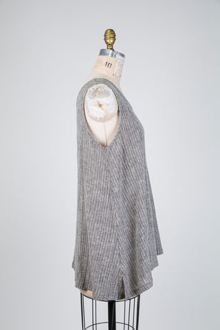 Grey marl trapeze tank top (10+)