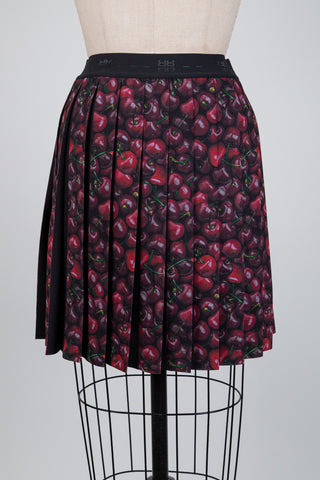 Black cherry pleated skirt (4+8)
