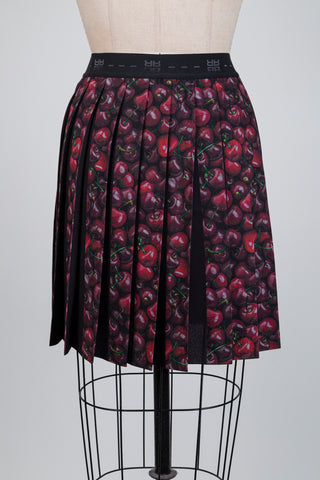 Black cherry pleated skirt (4+8)