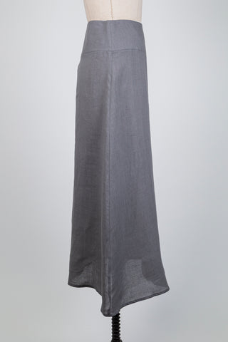 Jupe classique en lin gris (S+M)