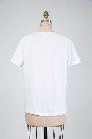 T-shirt blanc Snoopy à relief (4-6-10)